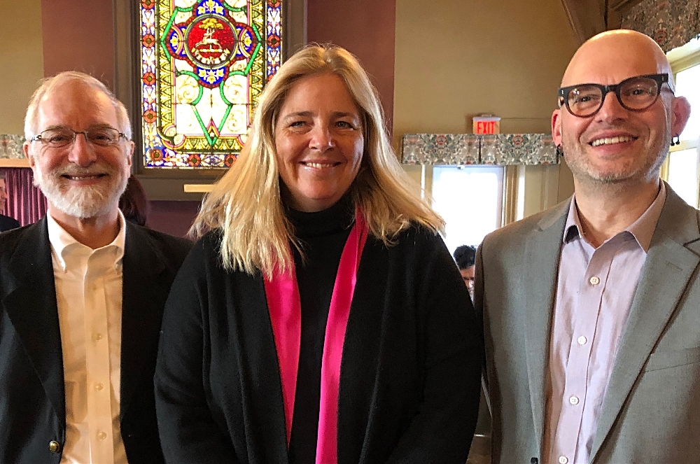 From left)Michael Brook, professor, Department of Chemistry & Chemical Biology; Allison Williams, professor, School of Geography & Earth Sciences; Kari Danoki-Veress, professor, Department of Physics & Astronomy.