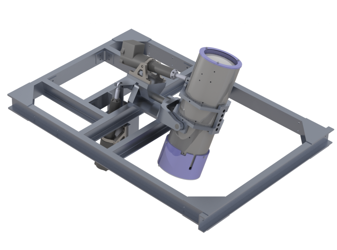 A graphic illustration of a telescope mount 