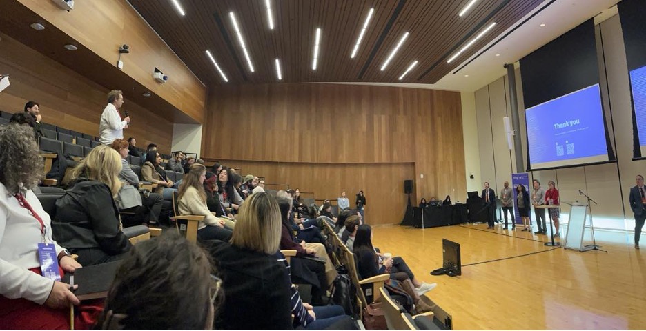 McMaster faculty members take audience questions.