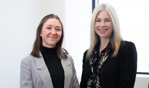 Emma Waddington and Jennifer Heisz standing together smiling