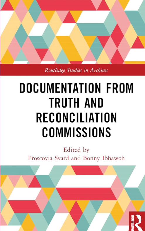 The cover of a book called, 'Documentation from Truth and Reconciliation Commissions'