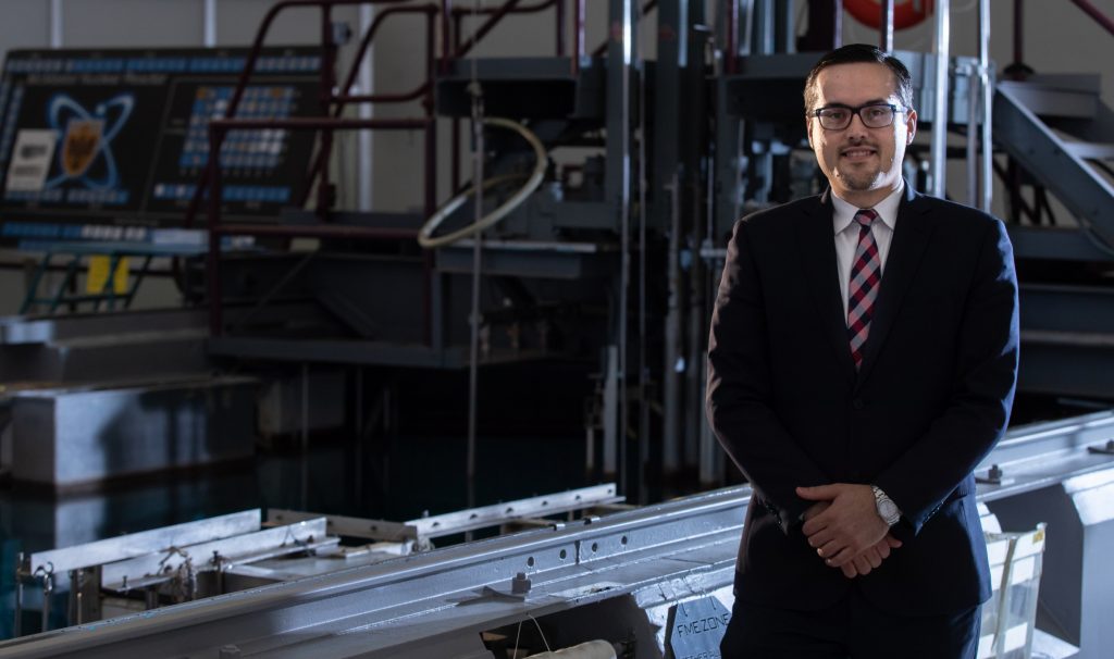 Josip Zic/Joe Zic, seen here at the McMaster Nuclear Reactor, is the university's new senior health physicist. JD Howell photo