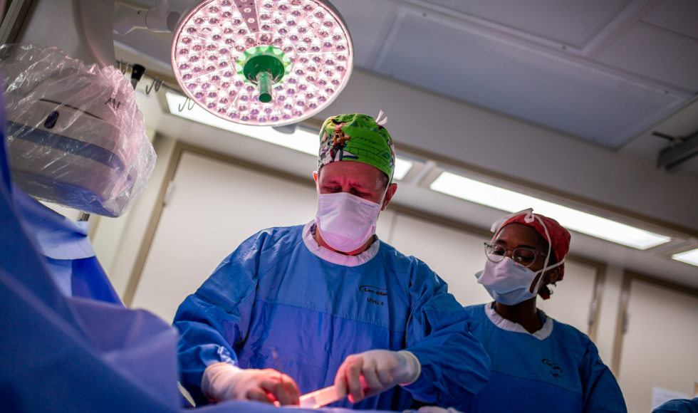 Jeff Healey performing a procedure in the Electrophysiology Lab at Hamilton Health Sciences