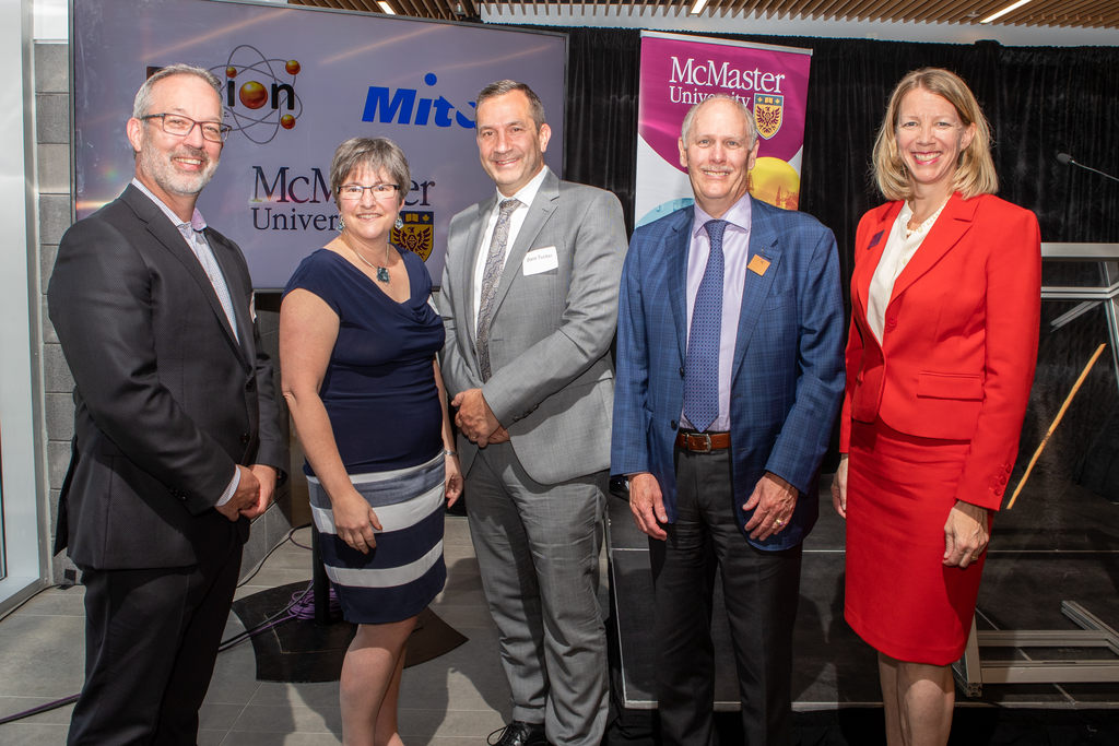 John Valliant, Karen Mossman, Dave Tucker, David Farrar and Maureen MacDonald pose for a photo.